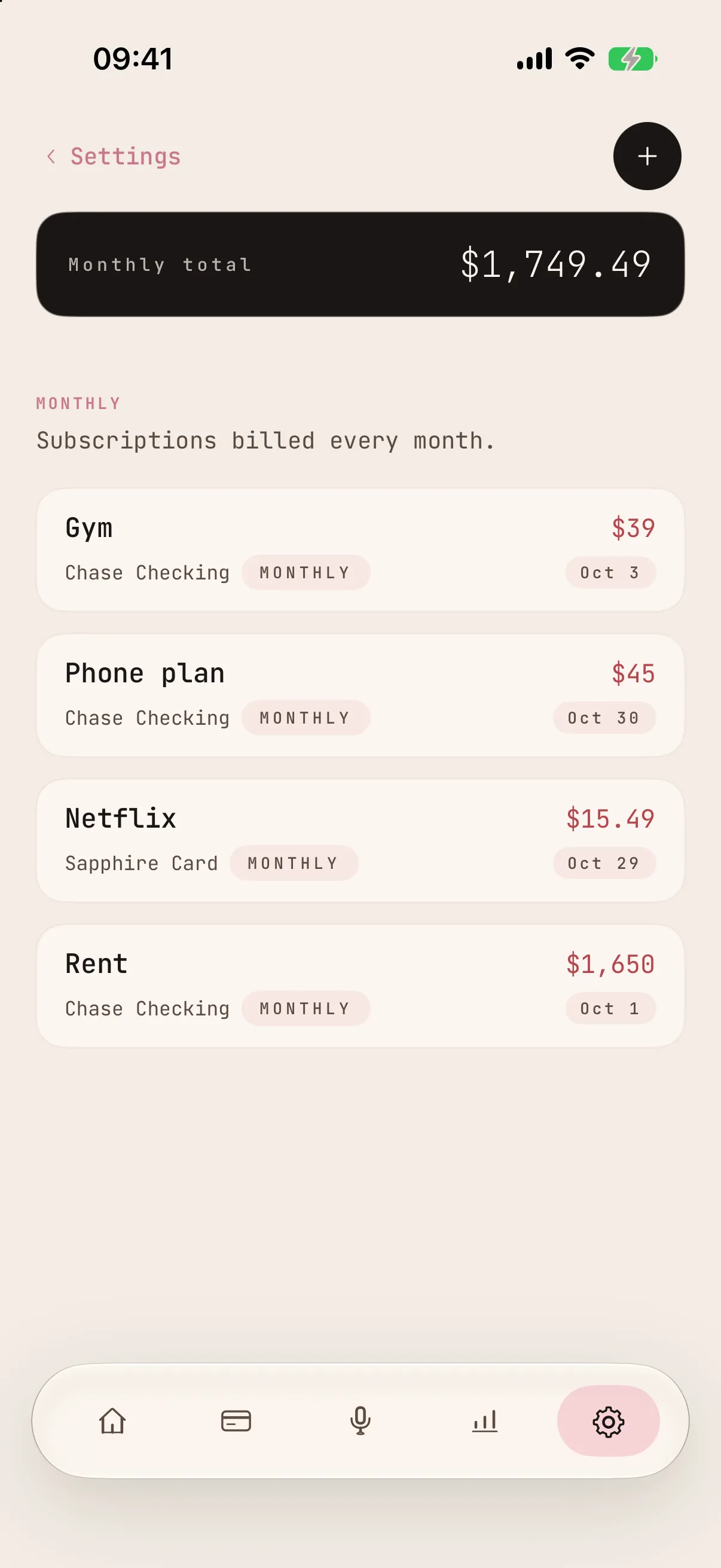 Quản lý gói subscription